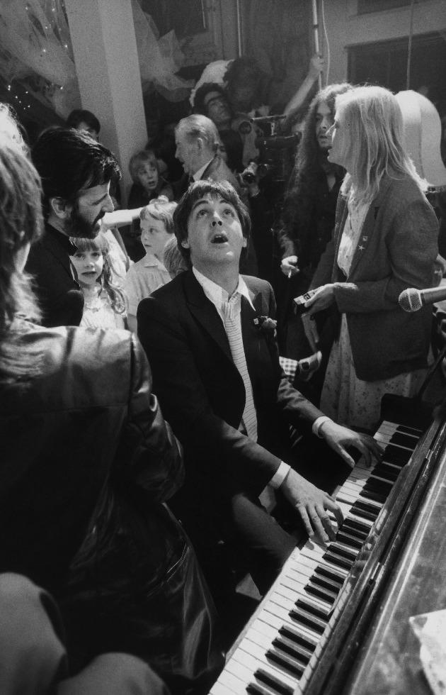 Paul McCartney at Ringo Starr’s Wedding, 1981