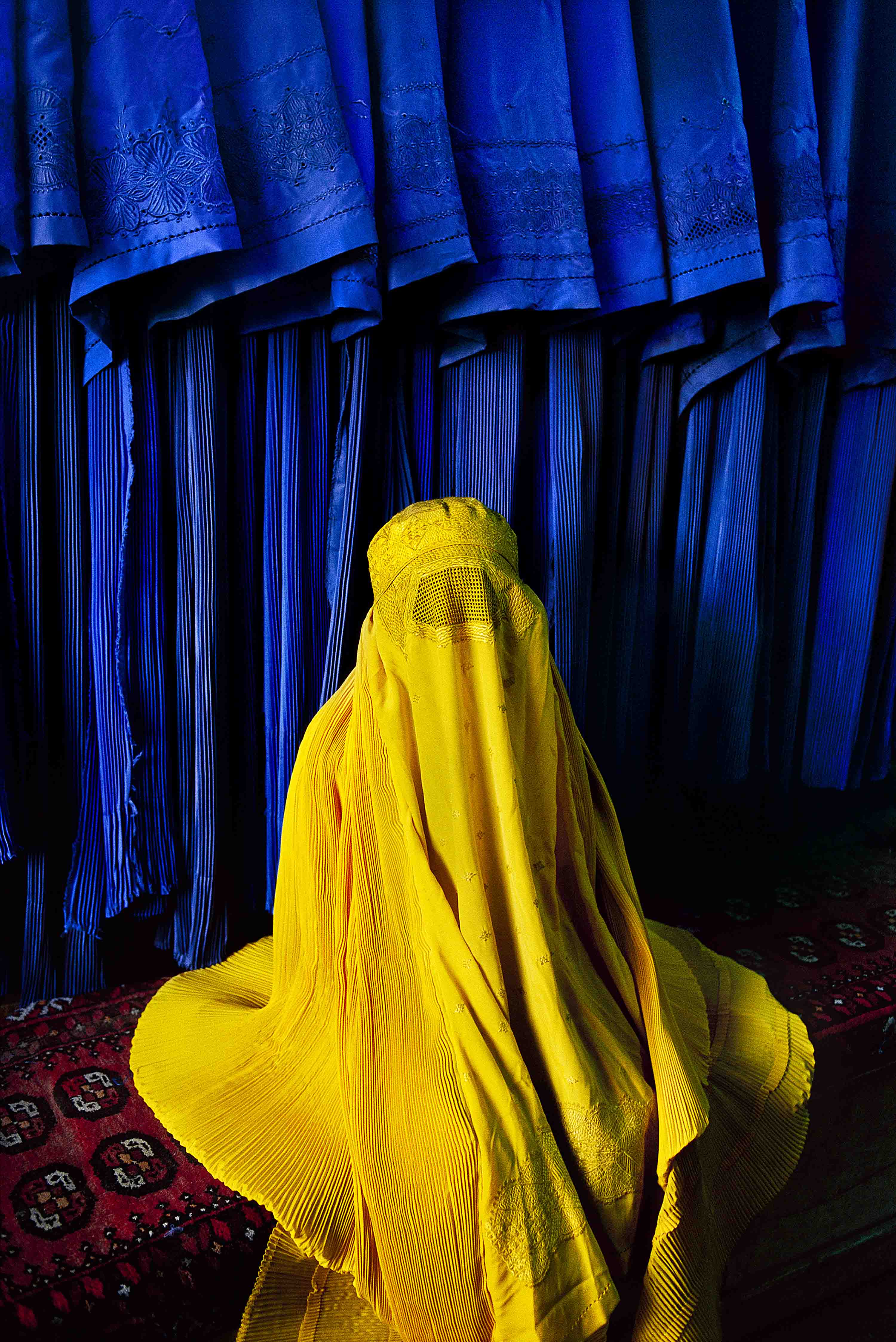 Steve McCurry, 'Woman In Canary Burqa, 2002'