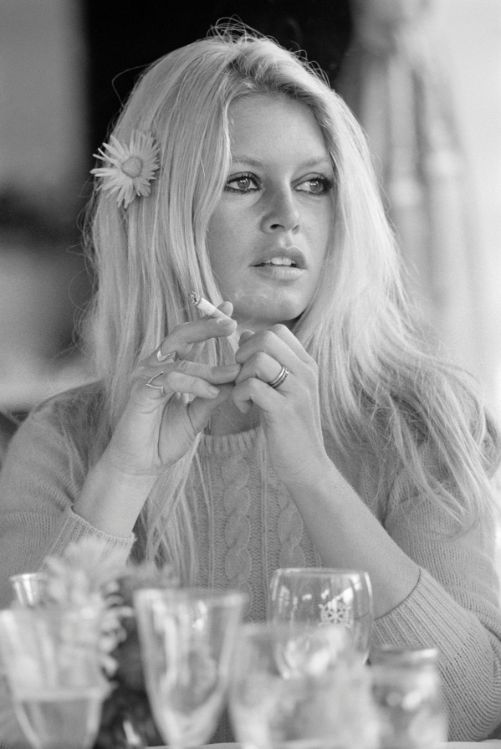 Brigitte Bardot on the set of ‘Shalako’,1968