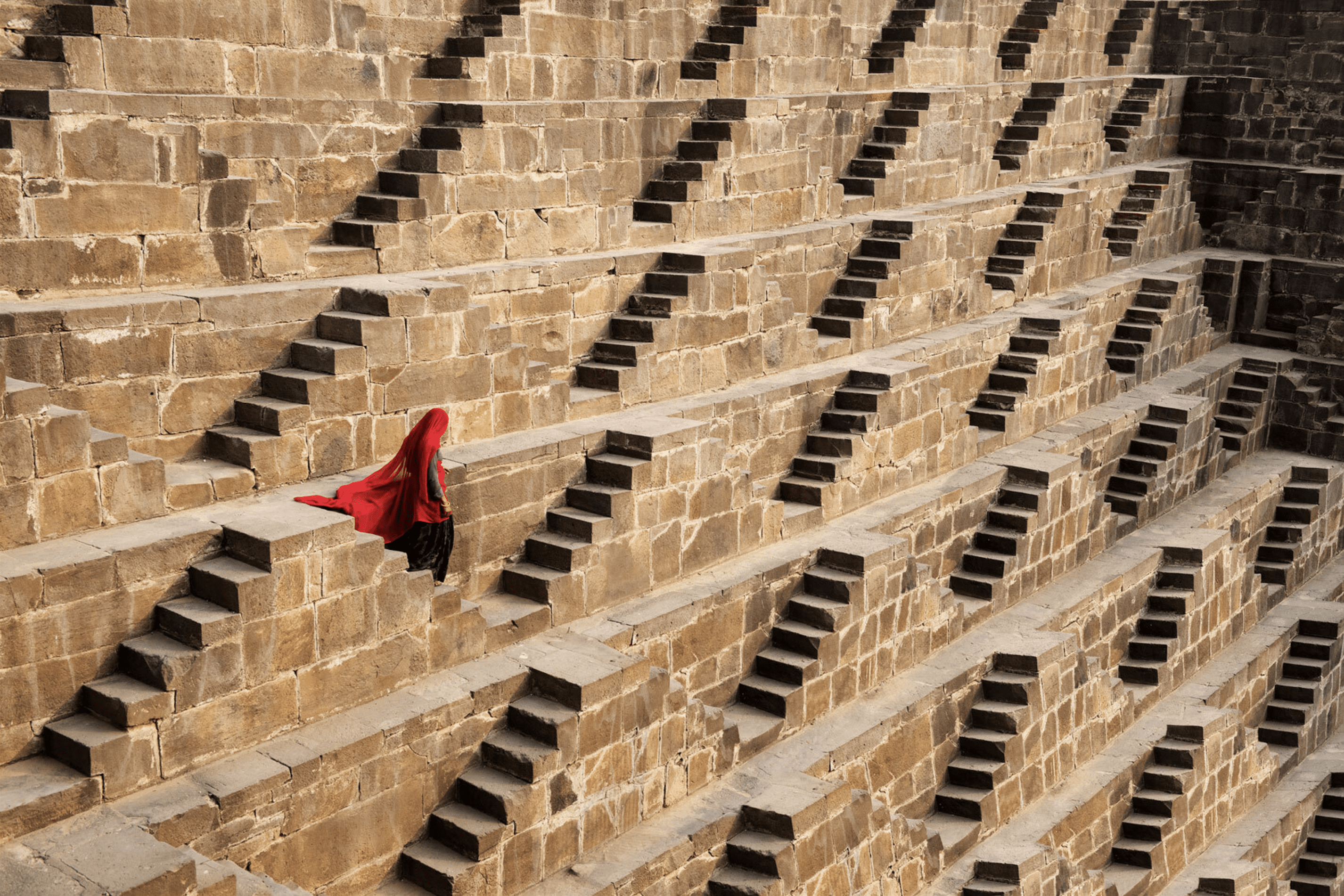 Chand Baori Stepwell, Rajasthan, India, 2016 Steve McCurry