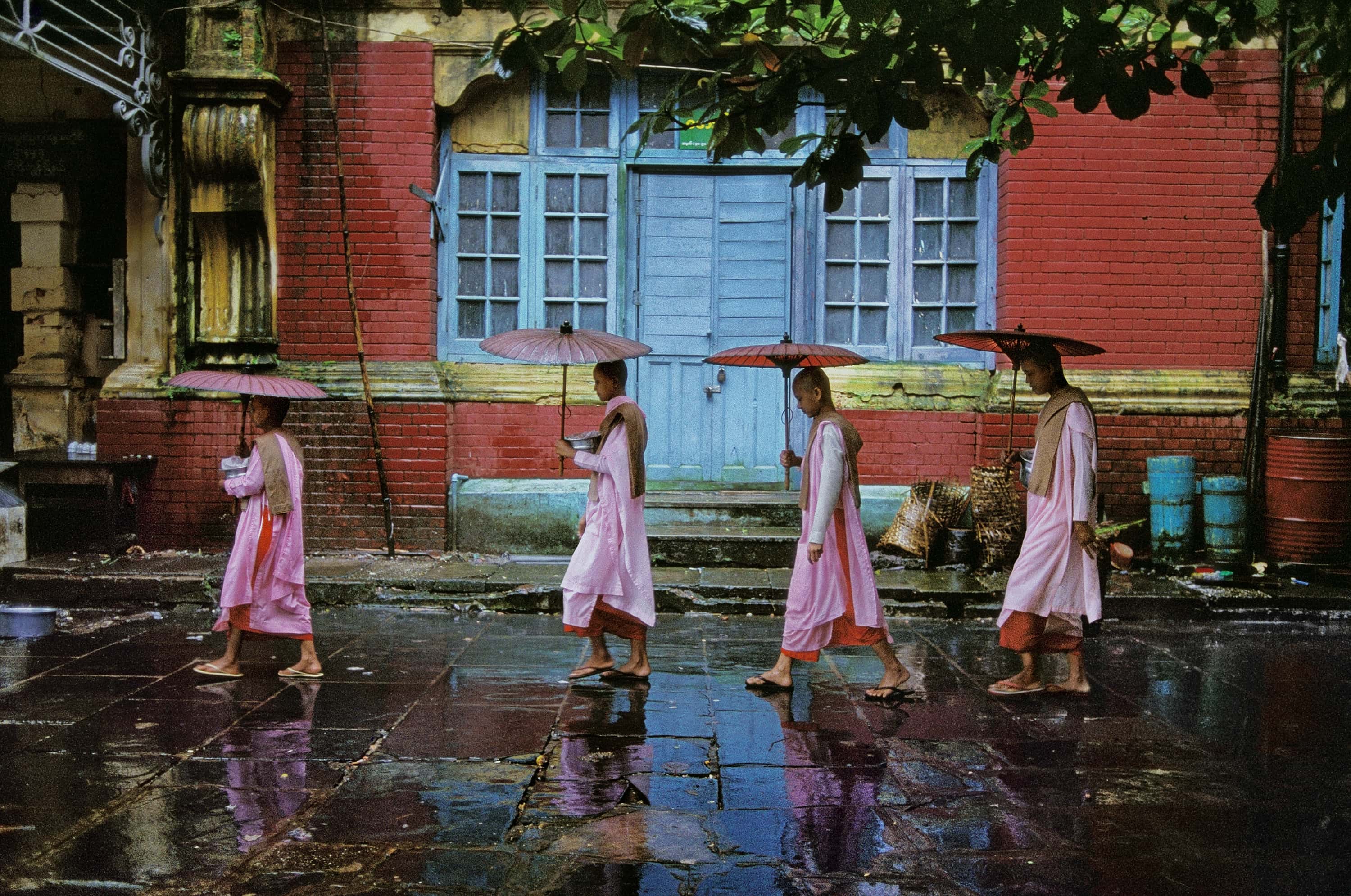 Procession Of Nuns Rangoon Burma, 1994 Steve McCurry