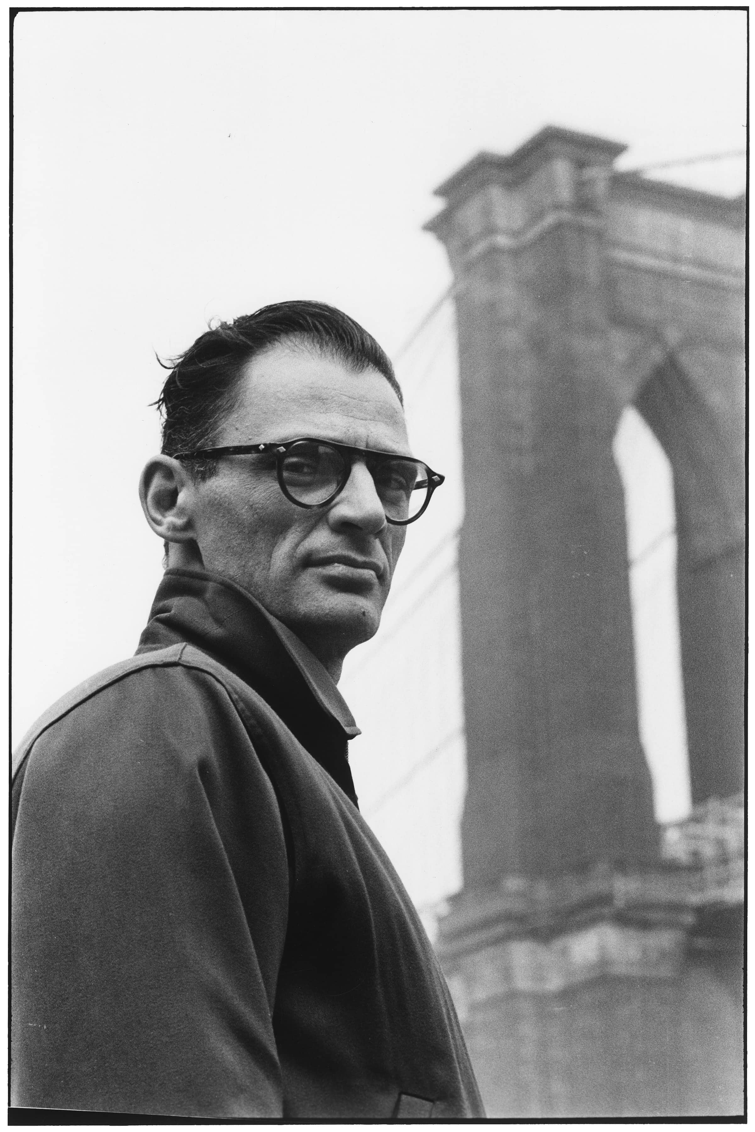 USA. Brooklyn, New York. 1954. American playwright Arthur MILLER.