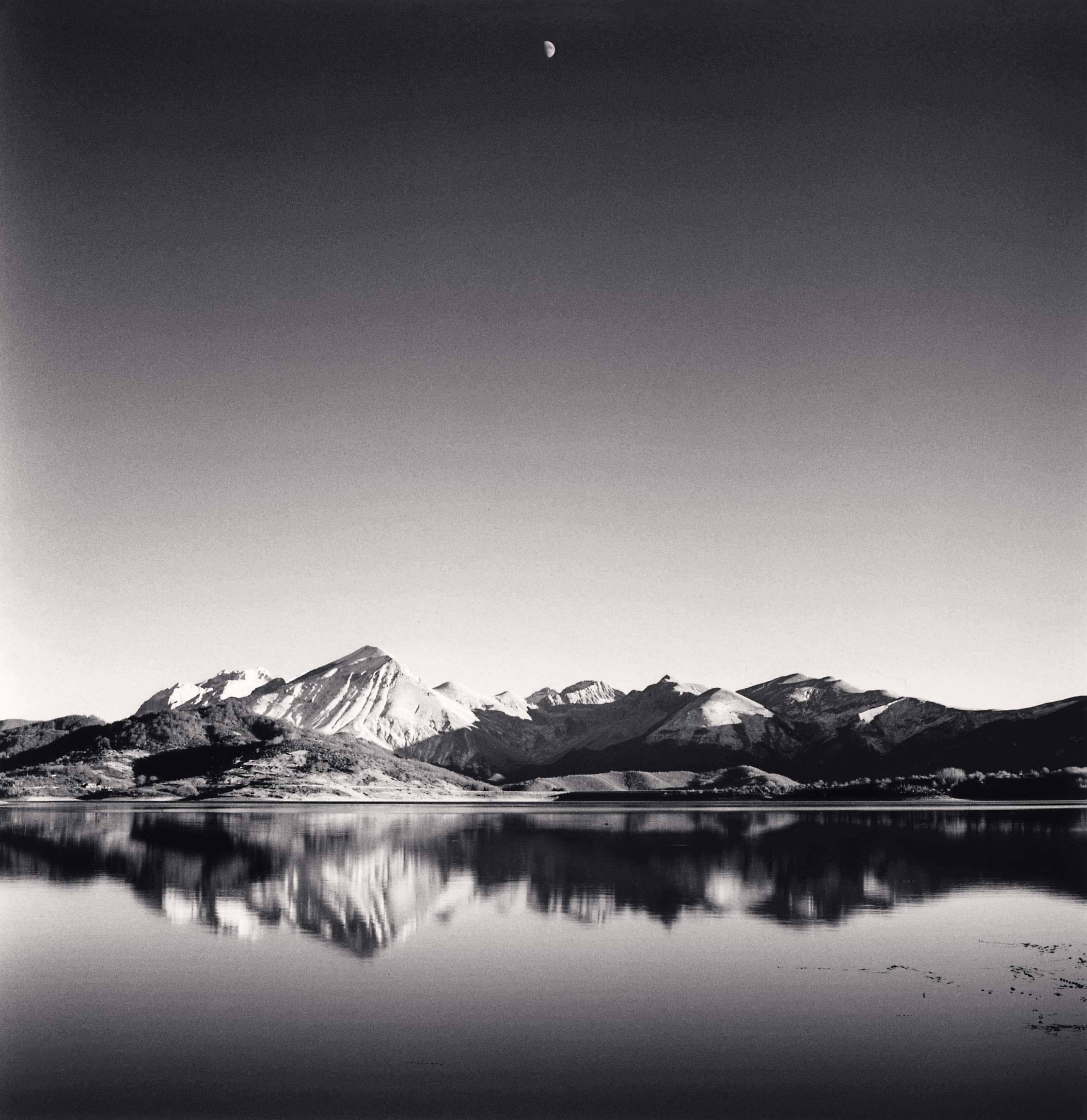 Gibbous Moon, Lake Campotosto, Abruzzo, Italy, 2016 Michael Kenna