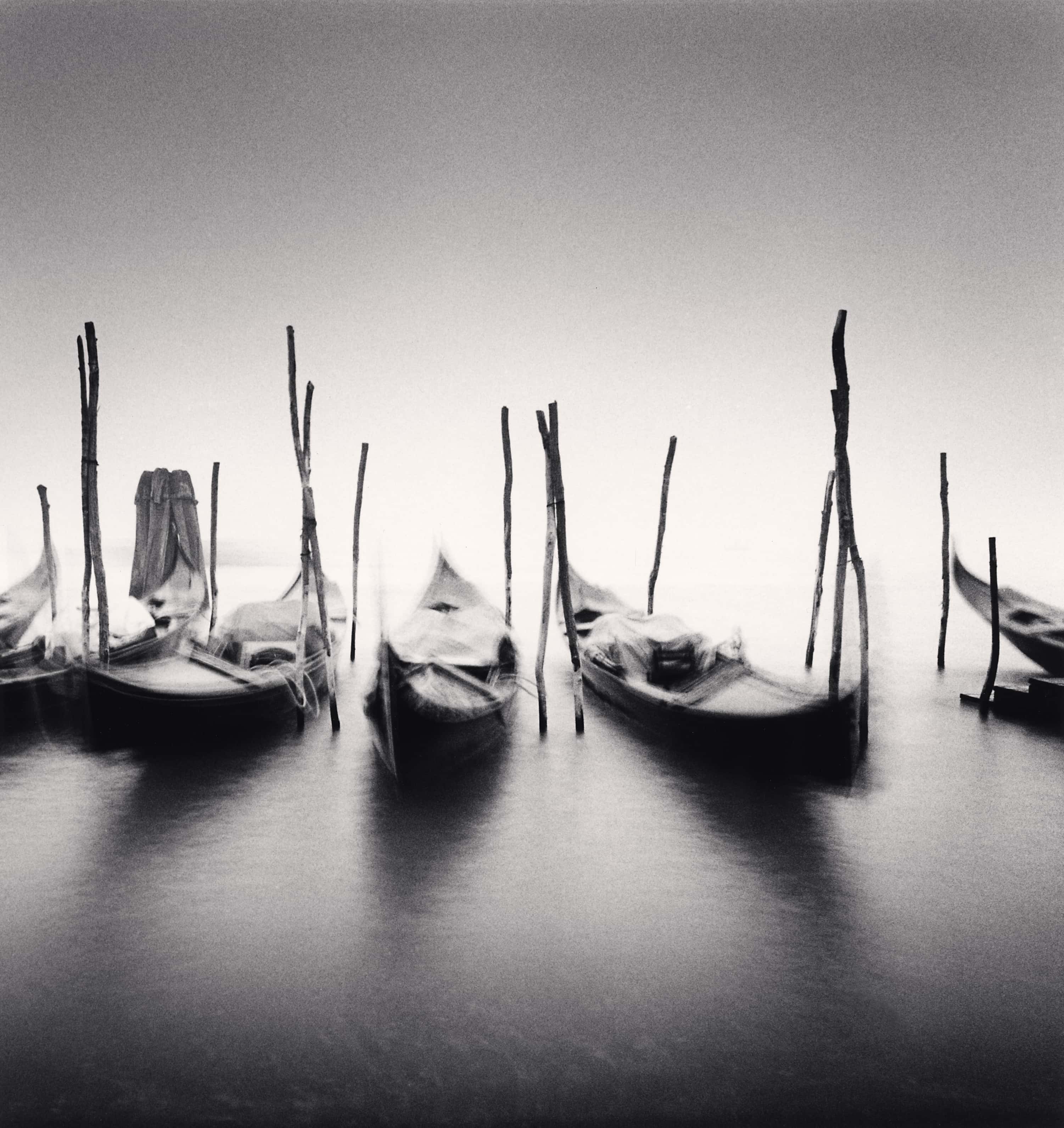 Six Gondolas, Giadini ex Reali, Venice, Italy, 1980 Michael Kenna