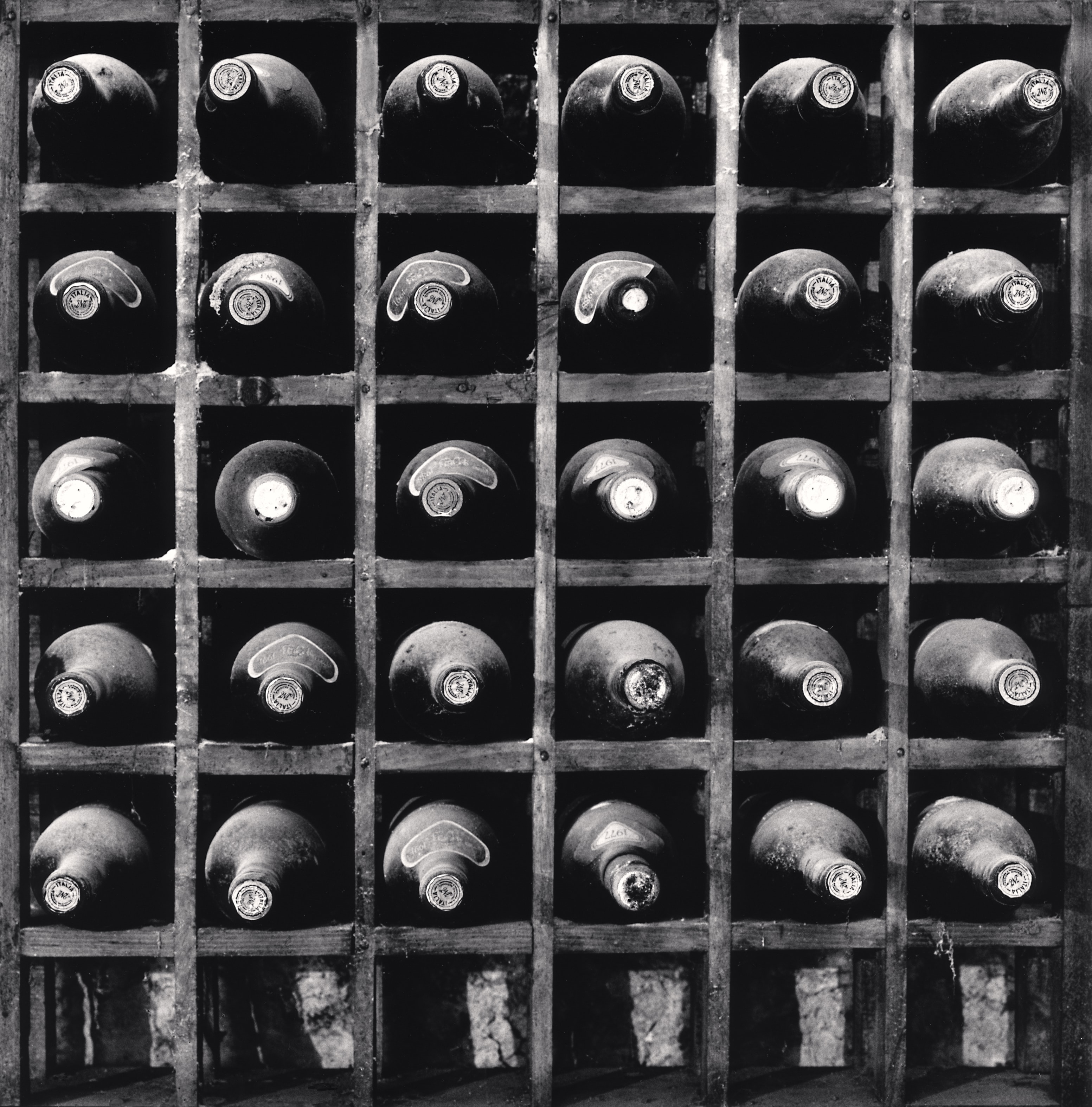 Thirty Bottles of Wine, Pietrantonj Cantina, Vittorito, Abruzzo, Italy, 2016 Michael Kenna