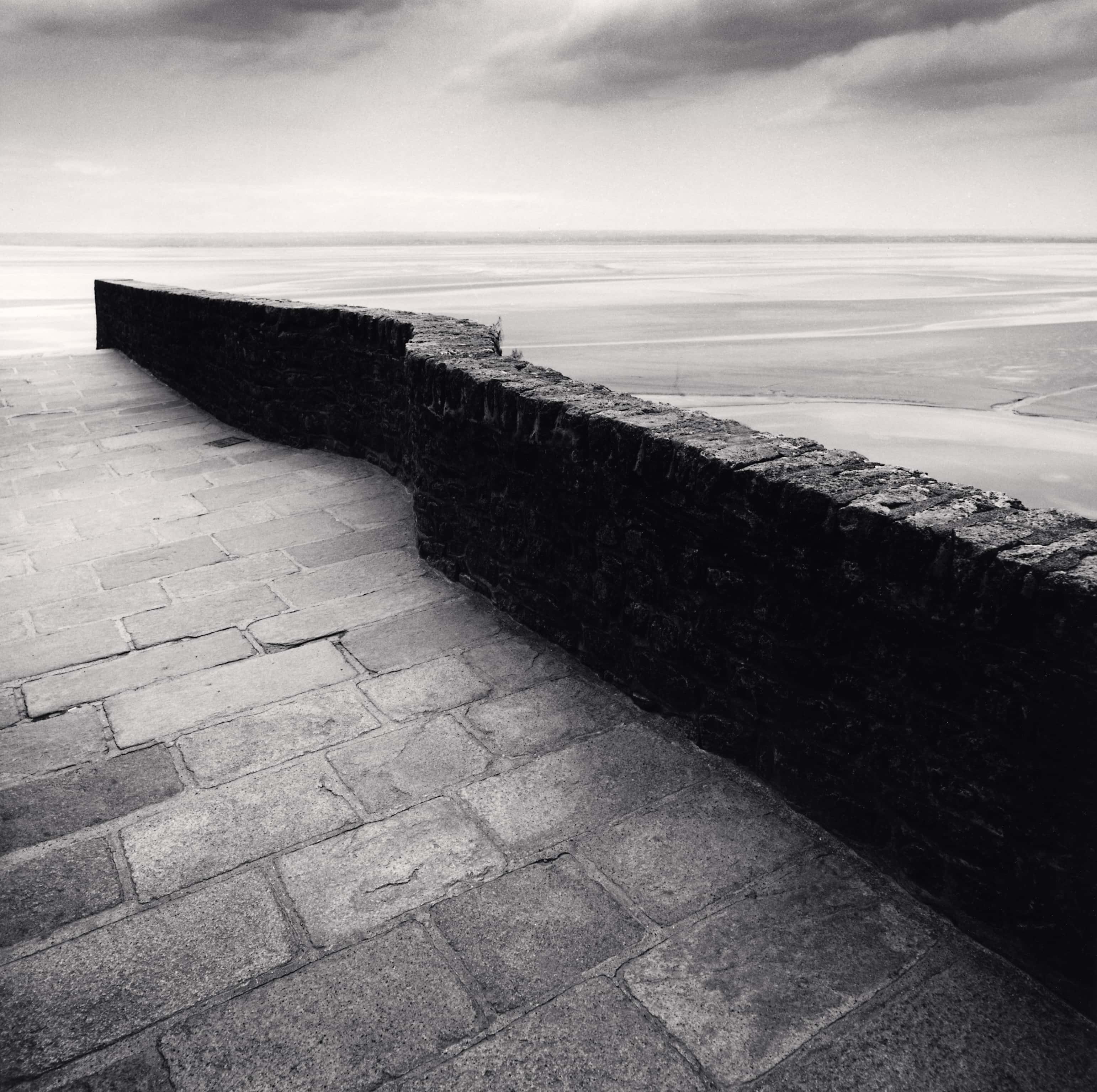 Winding Wall, Mont St. Michel, France, 2004 Michael Kenna