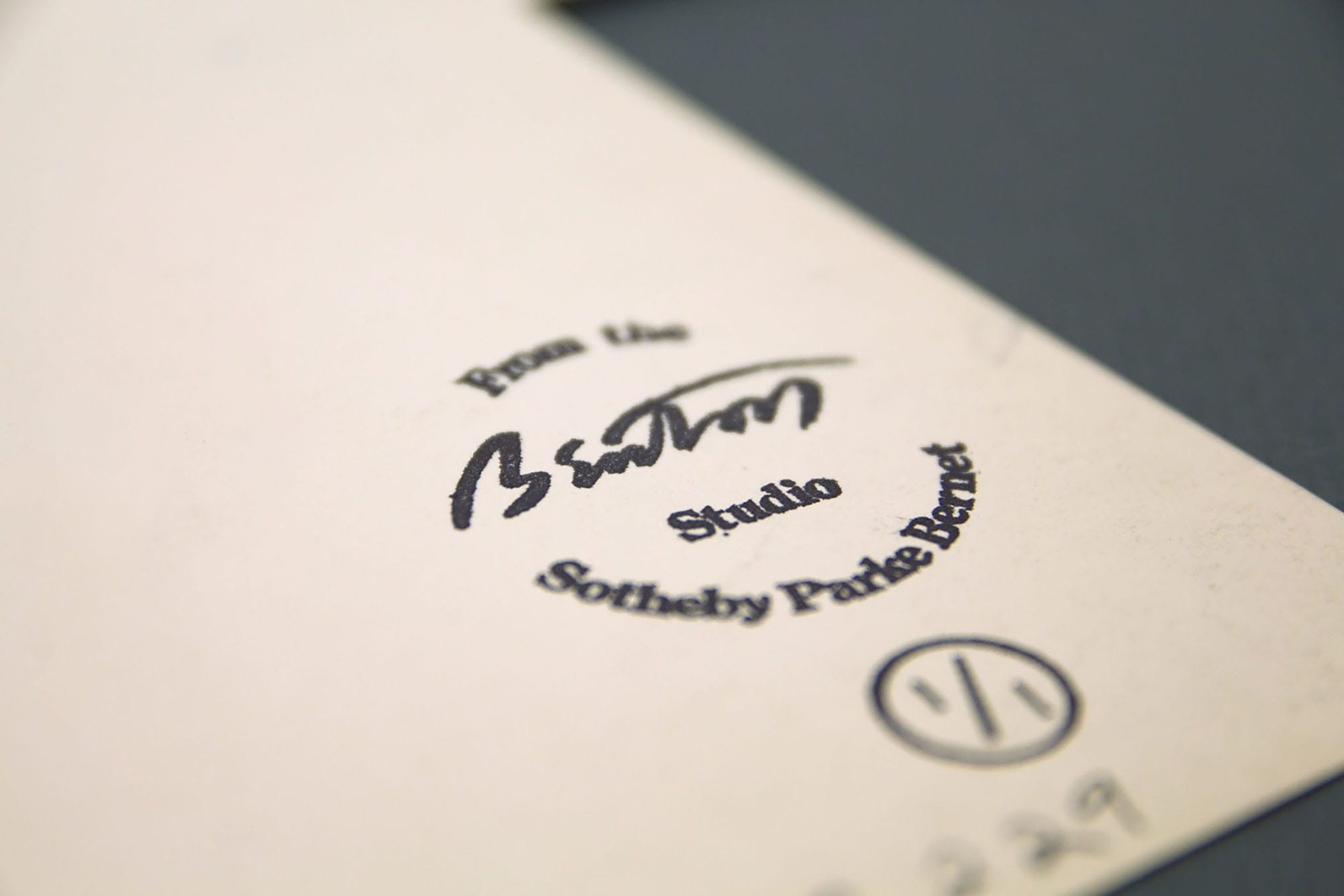 Cecil Beaton - Stamp Print Reverse