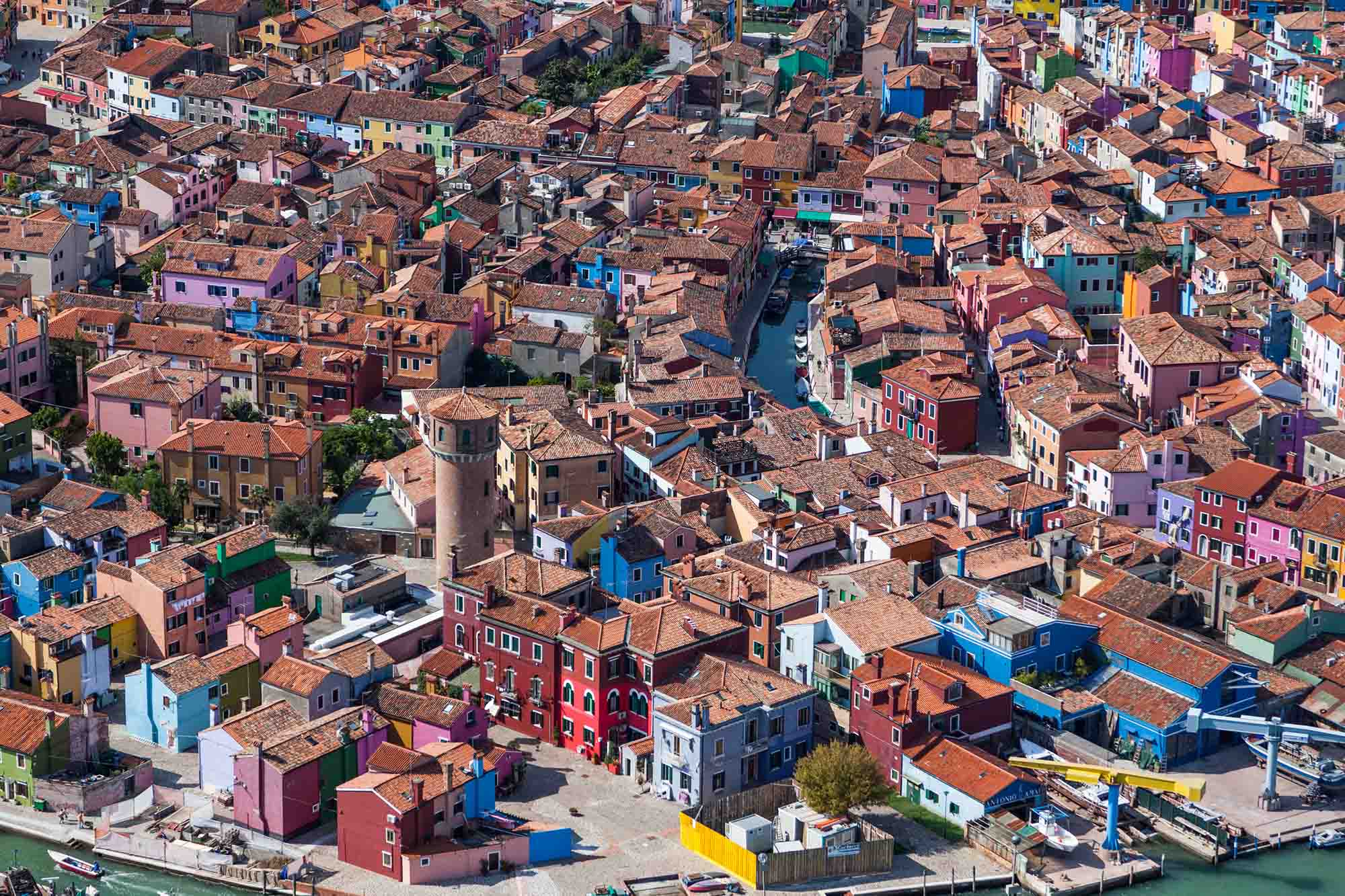 Alex MacLean, 'Brightly Painted Houses, Burano, Italy, 2010'