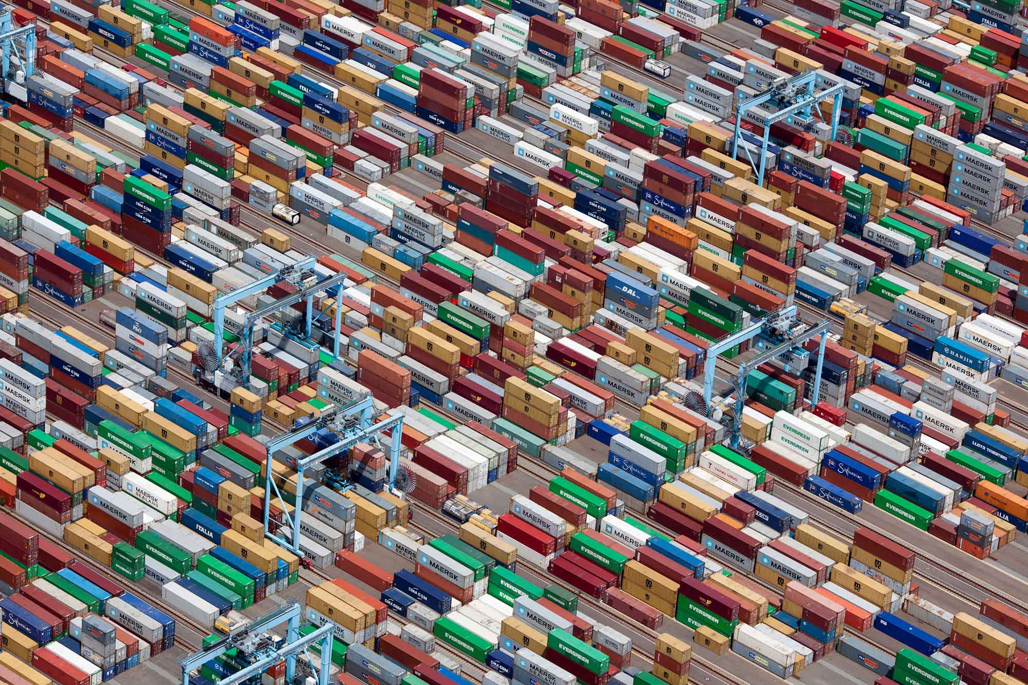 Alex MacLean, 'Shipping Containers, Portsmouth, VA 2011'