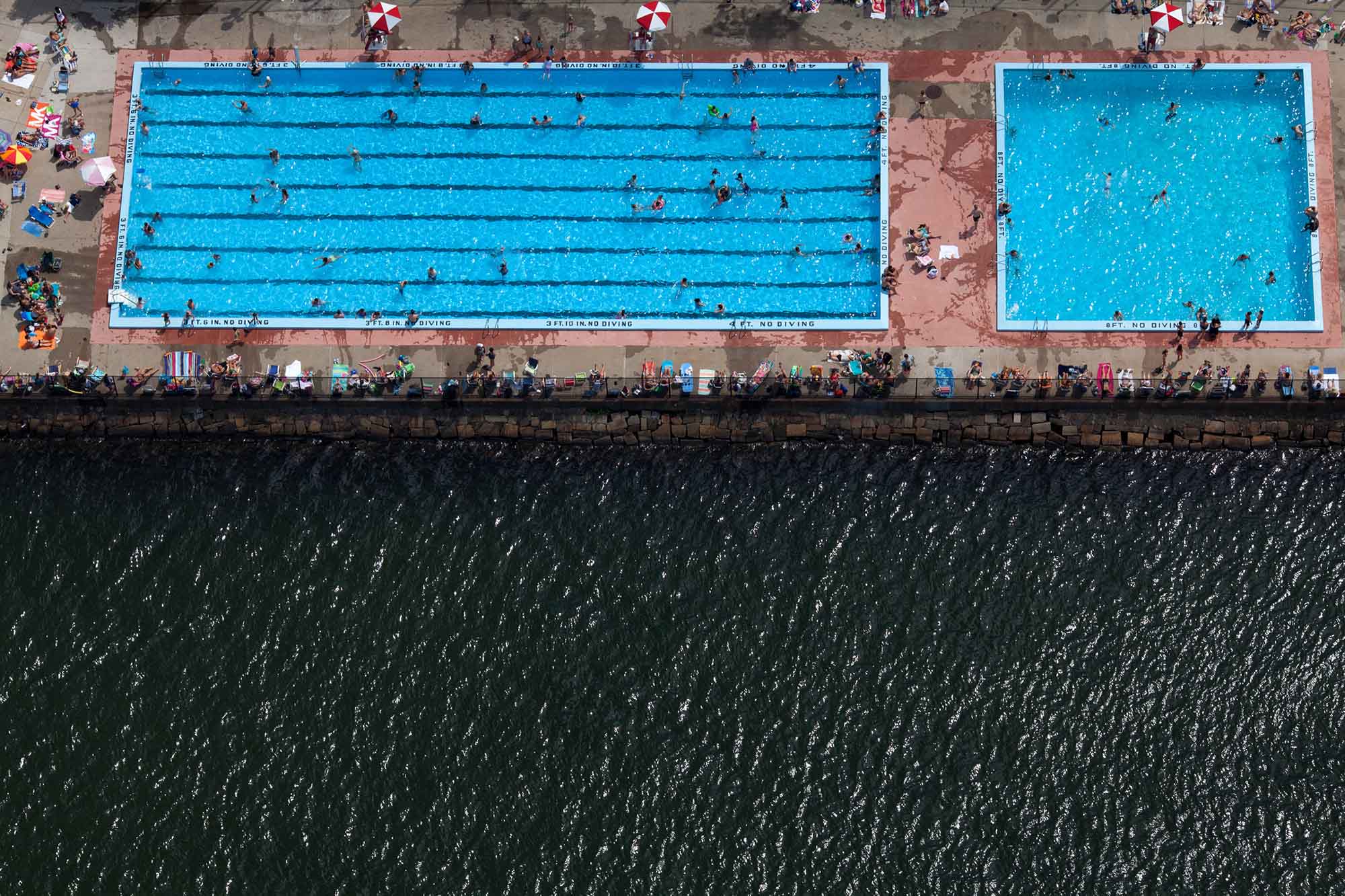 Alex MacLean, 'Pool Next to the Charles River, Cambridge, MA 2012'