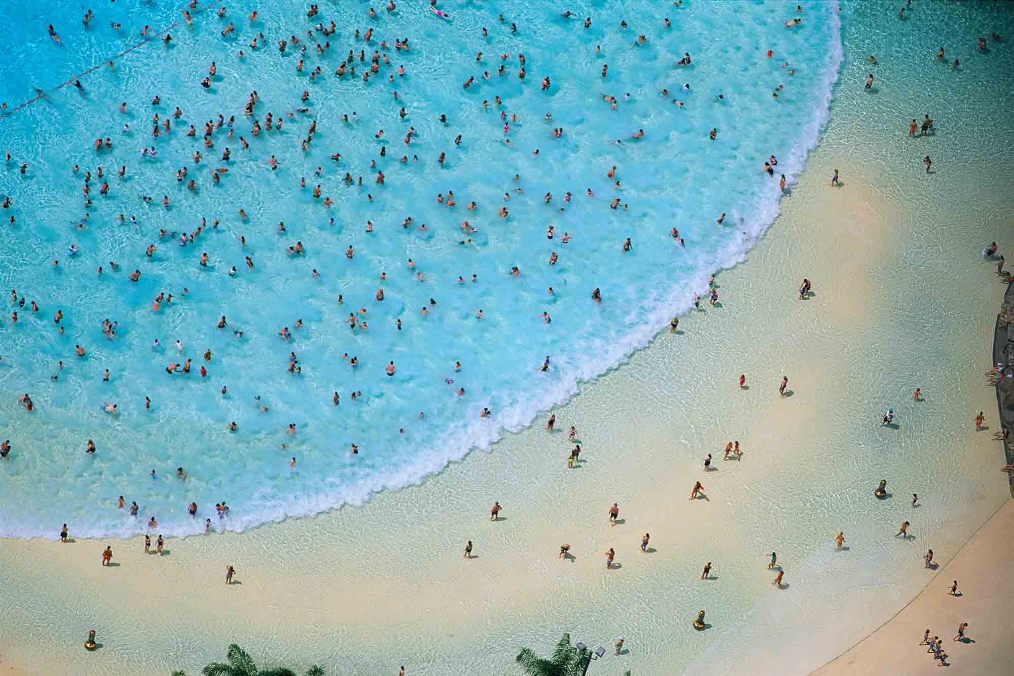 Alex MacLean, 'Bathers in Wave Pool, Orlando, FL 1999'