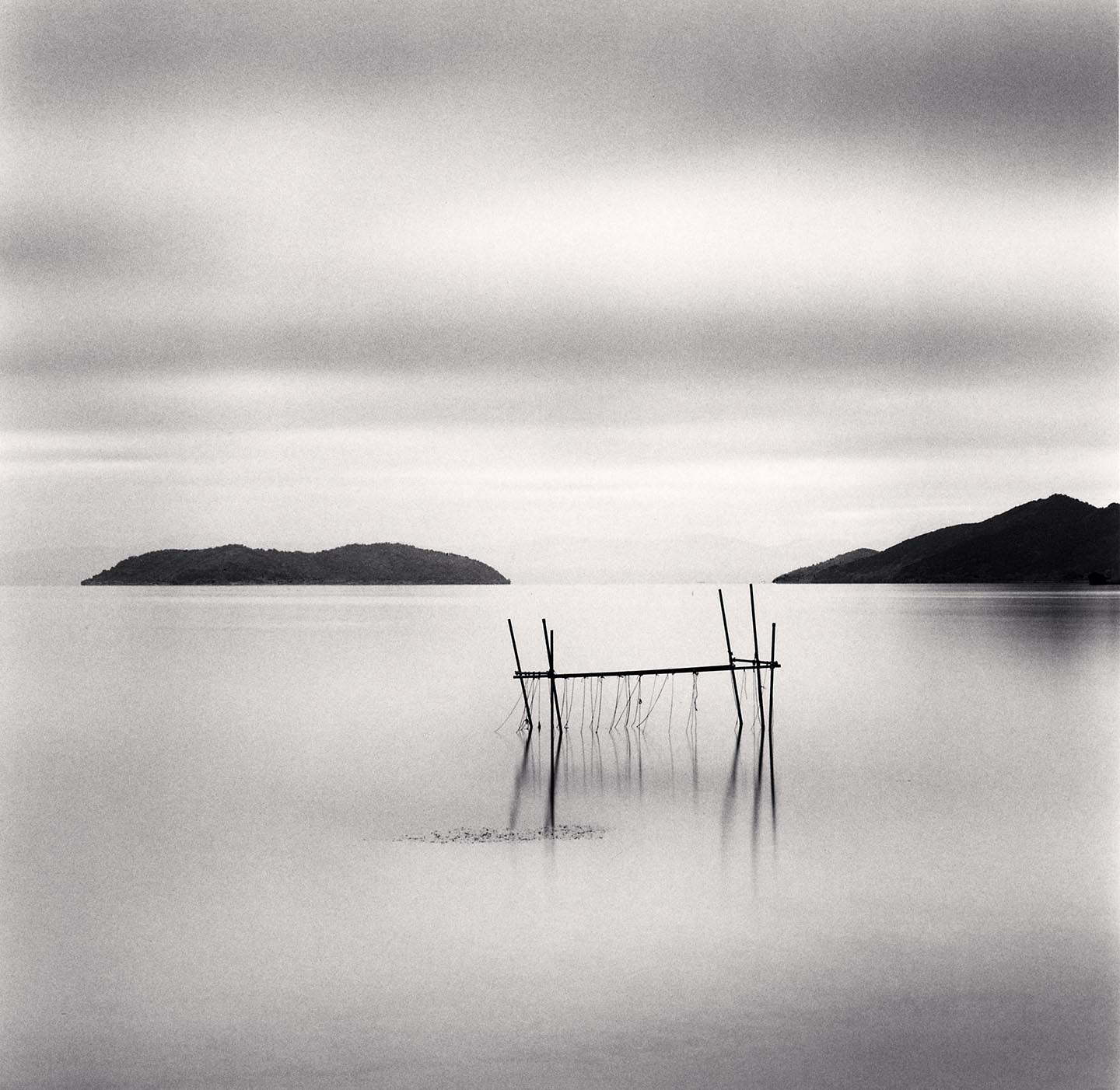 Michael Kenna, 'Fishnet Structure, Biwa Lake, Honshu, Japan, 2022'