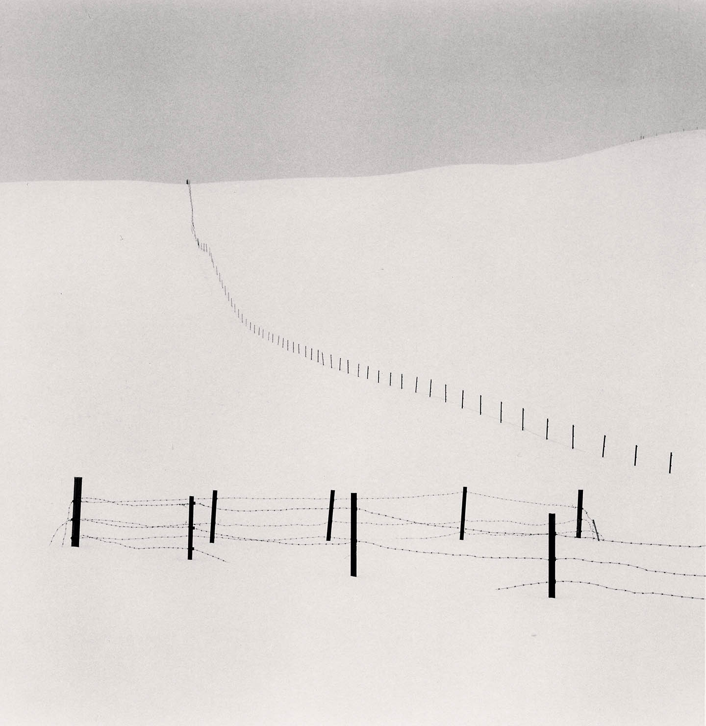 Michael Kenna, 'Hillside Fence, Study 8, Teshikaga, Hokkaido, Japan, 2007'