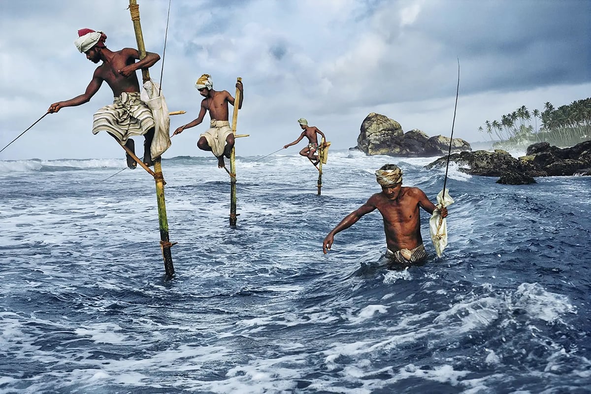 Steve Mcurry, 'Fishermen, Weligama, South coast, Sri Lanka, 1995'