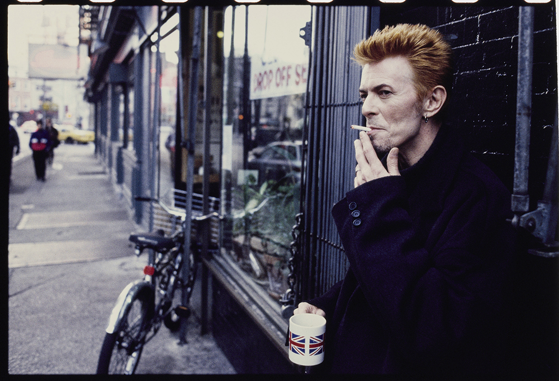 Kevin Cummins, 'David Bowie in New York City, in front of Tea & Sympathy, 1996'