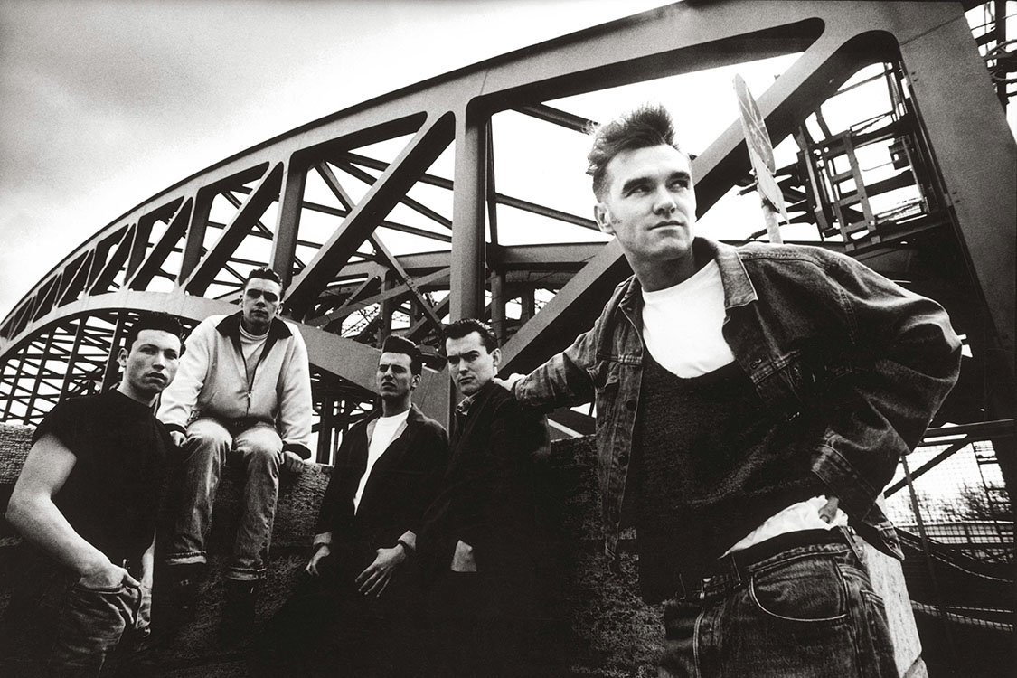 Kevin Cummins, 'Morrissey with his band (L-R: Spencer Cobrin, Gary Day, Alain Whyte, Boz Boorer and Morrissey) at the Hohenzollern Bridge in Cologne, Germany, during the 'Kill Uncle' tour, May 1991.'