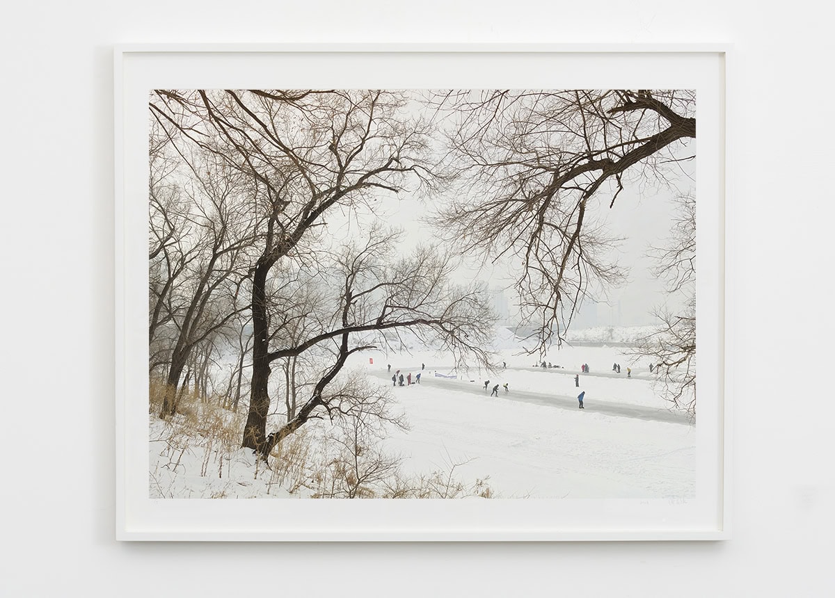 Zhang Kechun, 'People Ice Skating, Harbin, 2024'