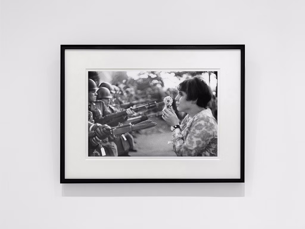 Marc Riboud, 'Jan Rose Kasmir Confronts the American National Guard, Washington D.C., 1967'