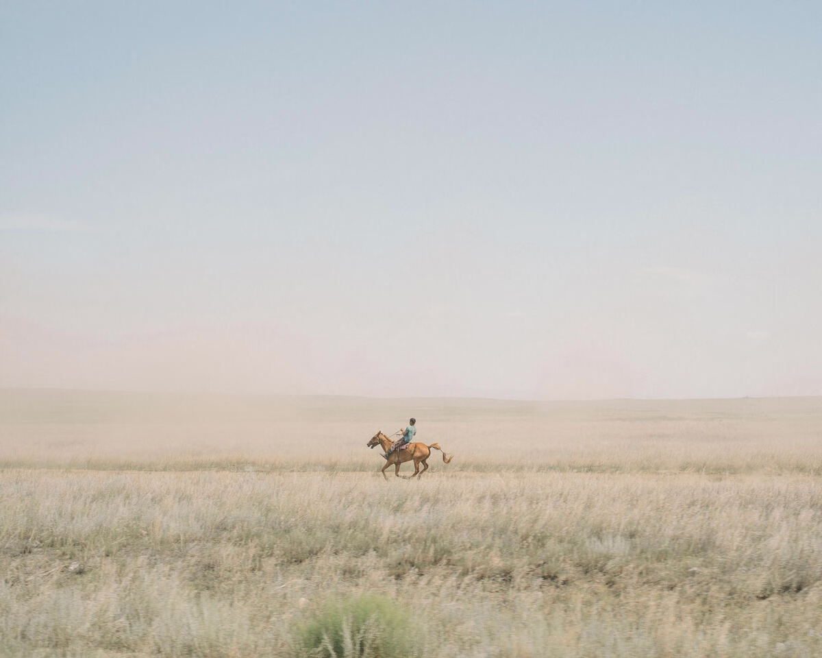 Nanna Heitmann, 'Traditional Horse Race, Yenisei River, Kyzyl, Russia, 2018'
